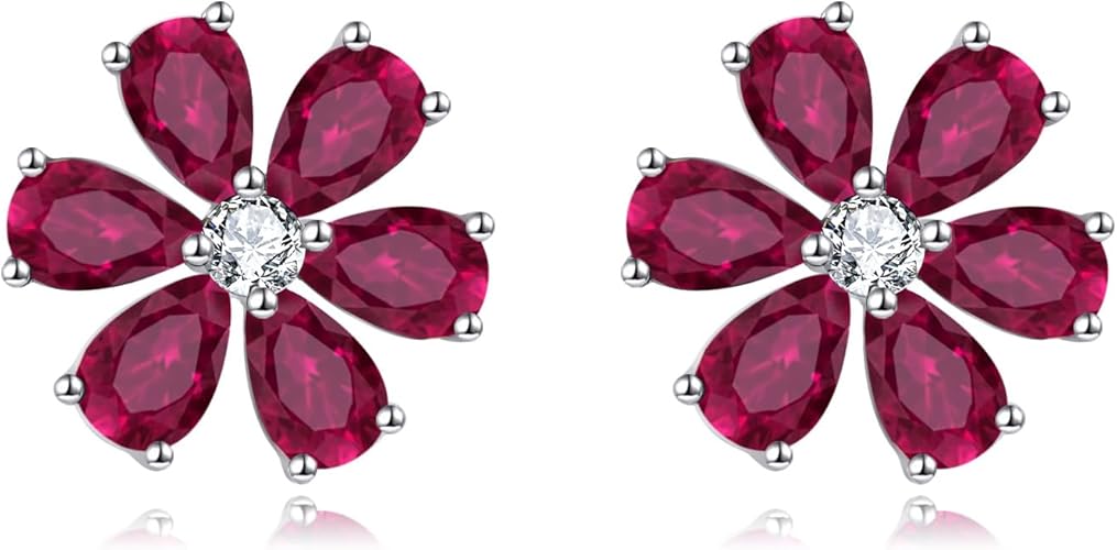 Daisy Flower Earrings Stud Sterling Silver Dasiy Flower Jewelry Gift for Women
